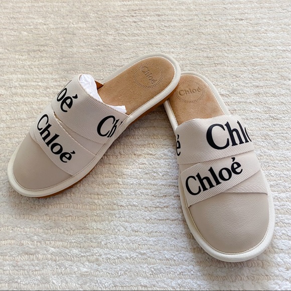 NWT Chloe Woody suede slippers size 10 - Picture 11 of 16